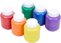 Crayola Washable Kids Project Paint Set – 6 Bright Colours (2oz Bottles) Non-Toxic Art & Craft Paints