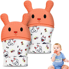 Baby Teething Mitts BPA Free Silicone Relief Gloves