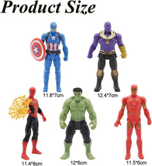 Super Hero Action Figures Set – 5 Piece PVC Collectible Toy Figures