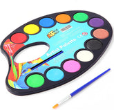 ARTOYS Watercolour Paint Set, Paint Blocks for Children,12 Colors Watercolor Block Perfect for Kids, Art Supplies for Beginners