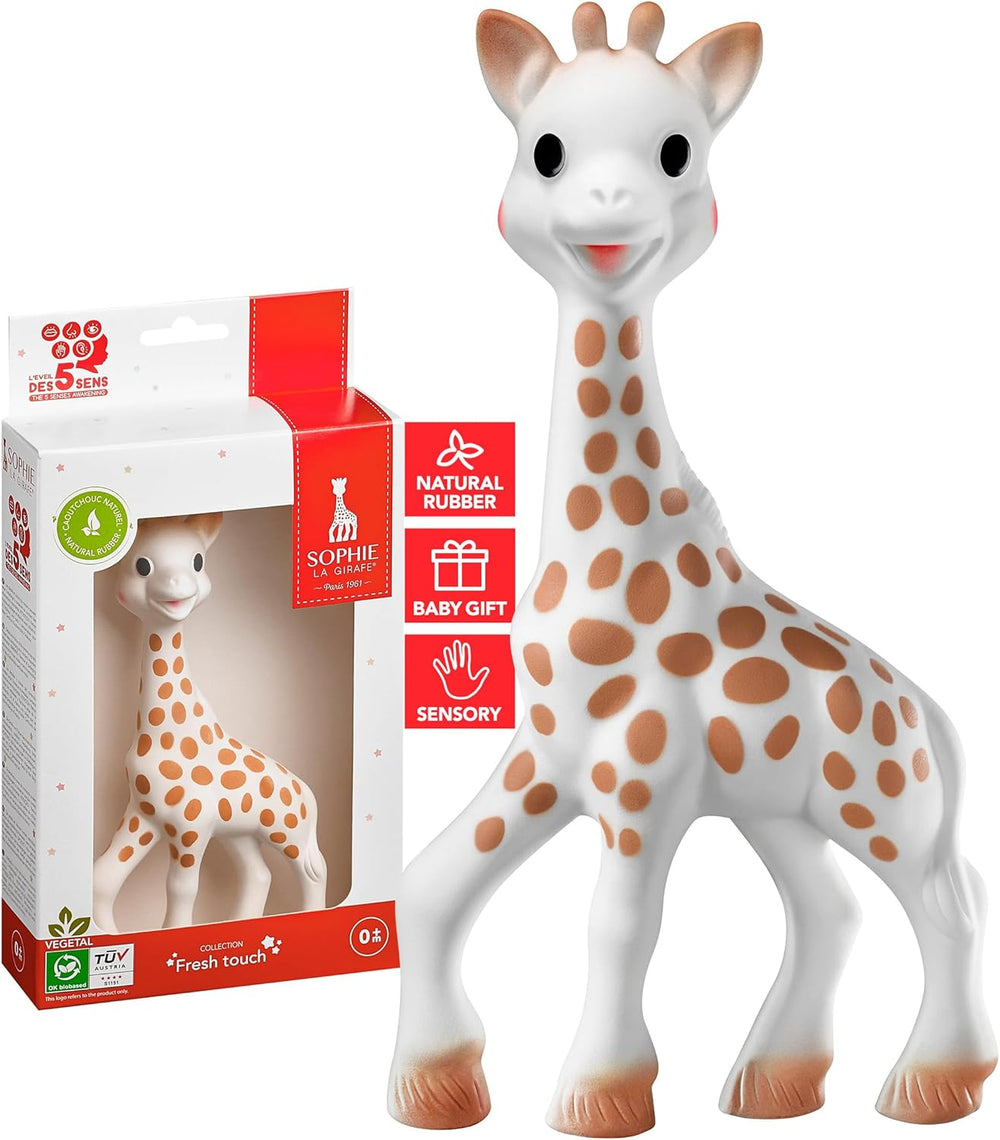 Sophie la Girafe Natural Rubber Baby Teether Gift Box – Sensory Teething Toy for Newborns