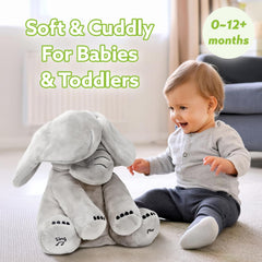 Tippi Peek-A-Boo Elephant Toy – Interactive Singing Plush Elephant for Babies & Toddlers