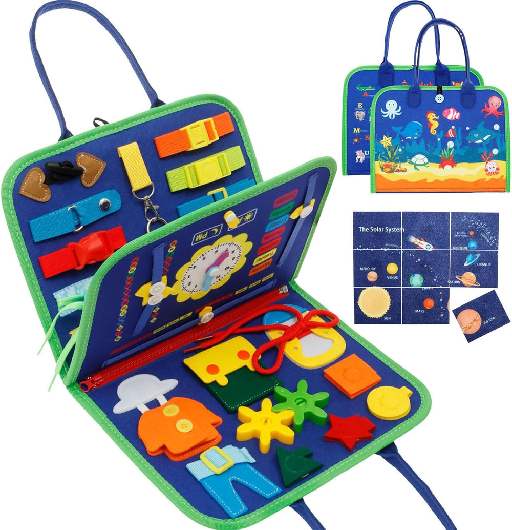 Montessori Busy Board Sensory Toy for Toddlers