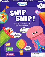 Skillmatics Scissor Skills Activity Book for Kids Ages 3-7 with Safe Scissors