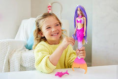 Barbie Mermaid Doll “Malibu” – Colour Changing Fantasy Doll with Pet Dolphin & Accessories