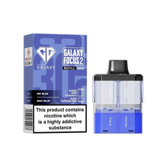 Crystal Galaxy Focus 2 – best pod system for MTL vaping with 2ml 20mg pods.
