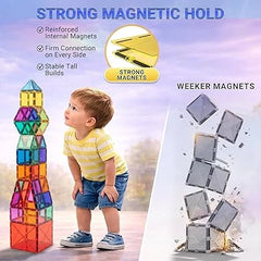 Desire Deluxe Magnetic Building Blocks 57PCS STEM Toy Set for Kids