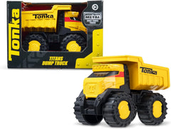 Tonka Steel Classics Titan Dump Truck – Heavy Duty Construction Toy with Working Dump Bed for Kids