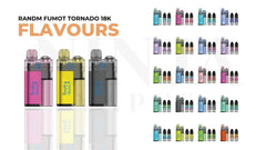 RandM Fumot Tornado 18000 – best pod system for MTL with smooth vapor.