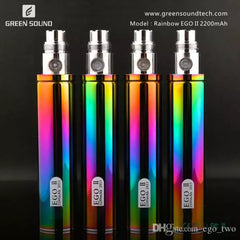 🌈 GS EGO II 2200mAh Battery (Rainbow) – 100% Authentic eCig Power | Scratch Code ✅