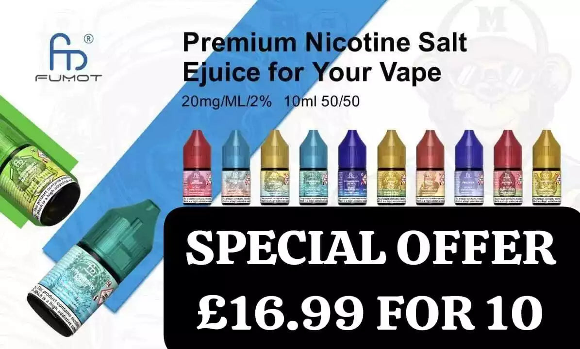 10x R AND M Nic Salt R&M Nic Salt 10ml E Liquid Vape Juice 50/50 VG/PG 10mg&20mg