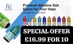 10x R AND M Nic Salt R&M Nic Salt 10ml E Liquid Vape Juice 50/50 VG/PG 10mg&20mg