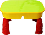 KandyToys Sand and Water Table with Lid and Accessories - Kids Outdoor Play Garden Sandpit