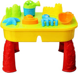 KandyToys Sand and Water Table with Lid and Accessories - Kids Outdoor Play Garden Sandpit