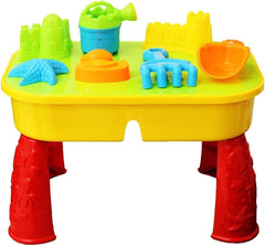 KandyToys Sand and Water Table with Lid and Accessories - Kids Outdoor Play Garden Sandpit