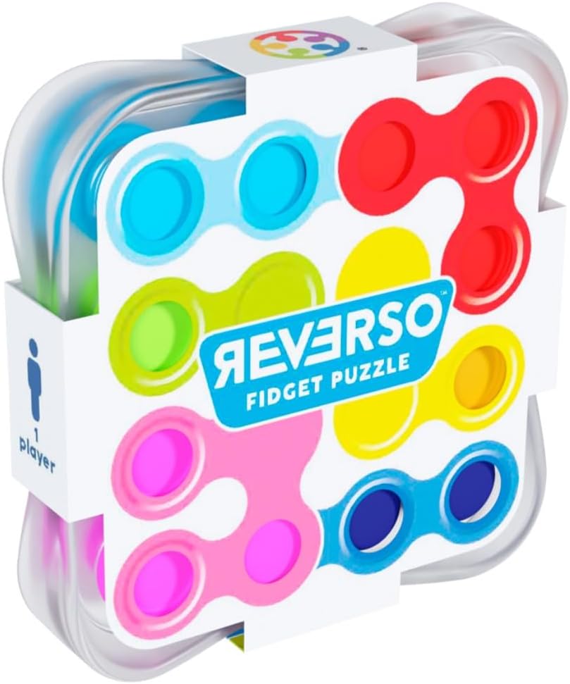 SmartGames - Reverso, 2-Sided Fidget Brain Teaser Puzzle Game for 1 Player (Ages 6+)