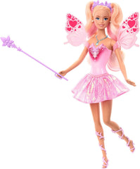 Barbie Fairy Doll with Colour-Change Wings & Magical Accessories – Fantasy Play Doll (JCP76)