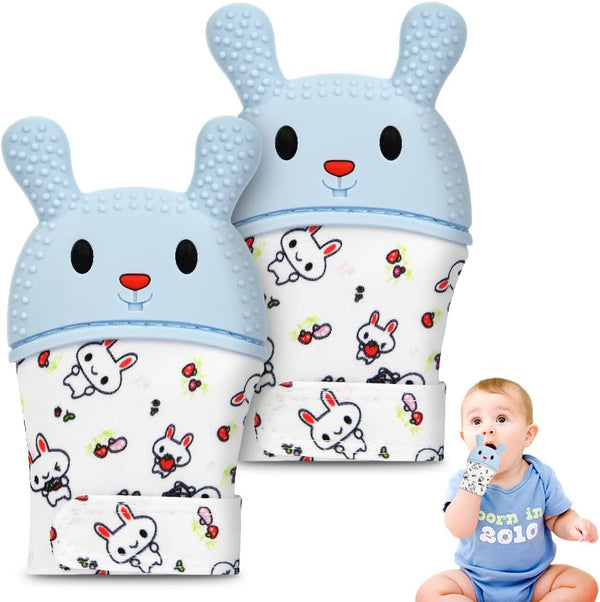 Baby Teething Mitts BPA Free Silicone Relief Gloves