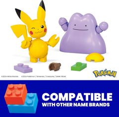 MEGA Pokémon Poké Ball 2-Pack Building Set – Pikachu & Ditto (42 Pieces)