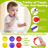 Car Keys Teething Toys for Baby - Baby Key Teether Infant Chew Toy,Sensory Learning & Fine Motor Skills Baby Toys with Music & Lights,Toddlers Educational Gift/Travel Toys for Boys & Girls (Green)
