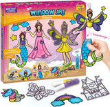Imagimake Window Art Princess | Unicorn & Mermaid Suncatcher Kit | 16-Piece Glass Painting Set | Craft Kits for Kids 5-12 | Arts Set for Kids | 5,6,7,8,9 Year Old Girl Birthday Gifts