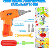 237 Piece STEM Construction Toy Set with Electric Drill – DIY Building Blocks Educational Toy for Kids