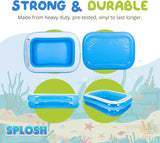 Splosh Inflatable Family Swimming Pool - Large Rectangle Kids Paddling Pool 2m x 1.5m - Easy To Inflate - Kids Paddling Pools For Garden