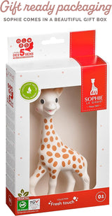 Sophie la Girafe Natural Rubber Baby Teether Gift Box – Sensory Teething Toy for Newborns