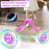 Toys for 3-8 Year Old Kids: Ankle Skip Ball Toy for Kids Gifts for 3 4 5 6 7 8 9 10 Year Old Boys Girls Flashing Wheel Skip Ball Fitness Sports Toy Outdoor Skipping Game Toys Purple
