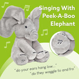 Tippi Peek-A-Boo Elephant Toy – Interactive Singing Plush Elephant for Babies & Toddlers