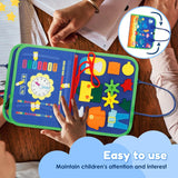 Montessori Busy Board Sensory Toy for Toddlers