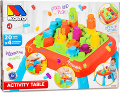 Activity Table with 20 Pieces – Multi-Game Educational Learning Table for Toddlers