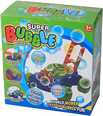 RAM Bubble Lawn Mower Toy for Kids – Push Along Bubble Machine with Bubble Solution Included