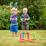 Toyrific Quoits Set, Plastic Ring Toss Game for Kids, Outdoor Use