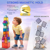 Magnetic Building Tiles 57 Piece STEM Construction Set – Educational Learning Toy for Kids