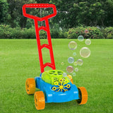RAM Bubble Lawn Mower Toy for Kids – Push Along Bubble Machine with Bubble Solution Included