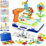 237 Piece STEM Construction Toy Set with Electric Drill – DIY Building Blocks Educational Toy for Kids