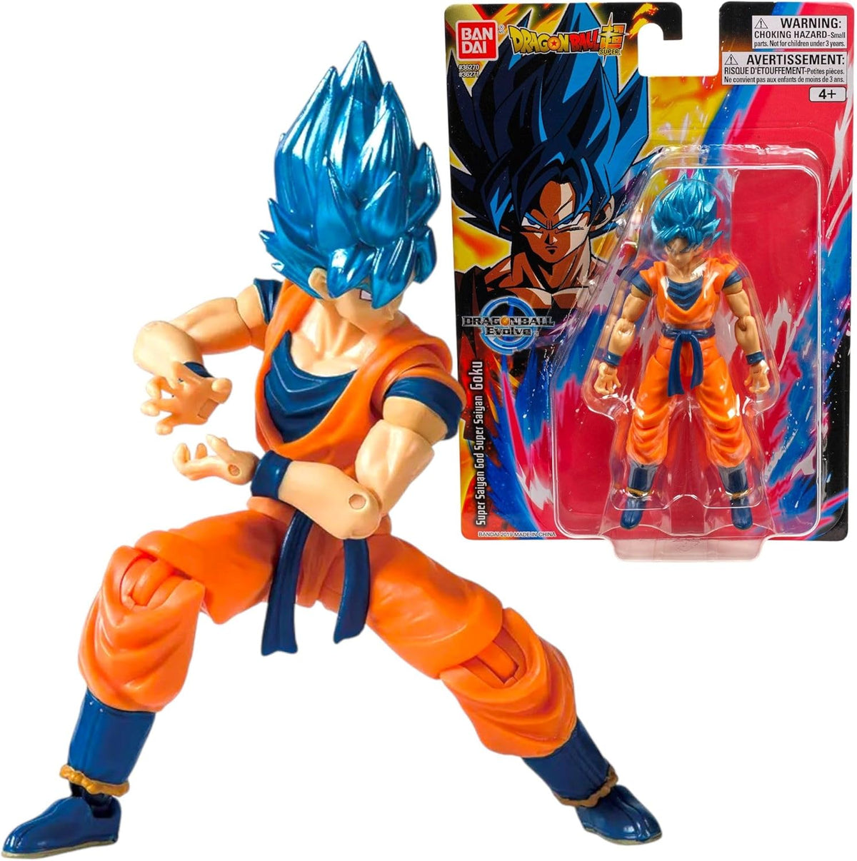 Dragon Ball Super Evolve Super Saiyan Blue Goku Action Figure 5 Inch Bandai