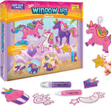 Imagimake Window Art Princess | Unicorn & Mermaid Suncatcher Kit | 16-Piece Glass Painting Set | Craft Kits for Kids 5-12 | Arts Set for Kids | 5,6,7,8,9 Year Old Girl Birthday Gifts