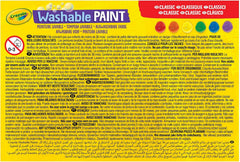 Crayola Washable Kids Project Paint Set – 6 Bright Colours (2oz Bottles) Non-Toxic Art &amp; Craft Paints