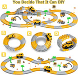 253 Piece Construction Race Track Set – STEM Building & Vehicle Play Set for Kids