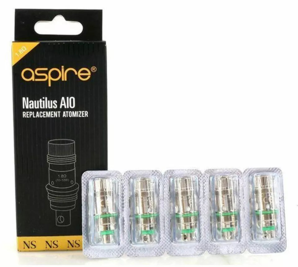 🔧 Authentic Aspire Nautilus Replacement Coils 0.7Ω | 1.6Ω | 1.8Ω | 2S | AIO Compatible Atomizer Heads ✅ 100% Genuine | UK Seller | Fast Dispatch