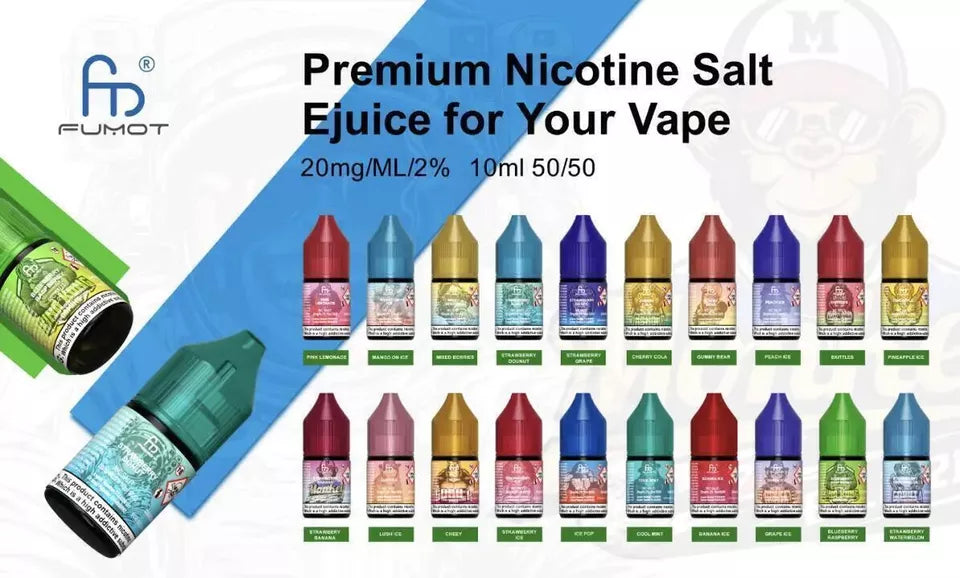 10x R AND M Nic Salt R&M Nic Salt 10ml E Liquid Vape Juice 50/50 VG/PG 10mg&20mg