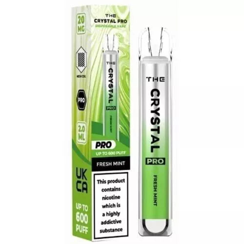 CRYSTAL bar PRO Disposable Vape 20MG NIC SALT 600PUFF like lost mary UK STOCK