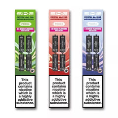 💎 CRYSTAL 4-in-1 PODS Prefilled Vape – 2400 Puffs (4x Pods) – 20mg Nic Salt 🔥 TPD-Compliant • 2ml Per Pod • 4 Flavours in 1 Device • Fast UK Dispatch 🔞