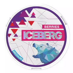 10x iCEBERG Nicopods Nicotine Pouches 22Flavours 13.8 mg Medium SNUS Pot Pack 20