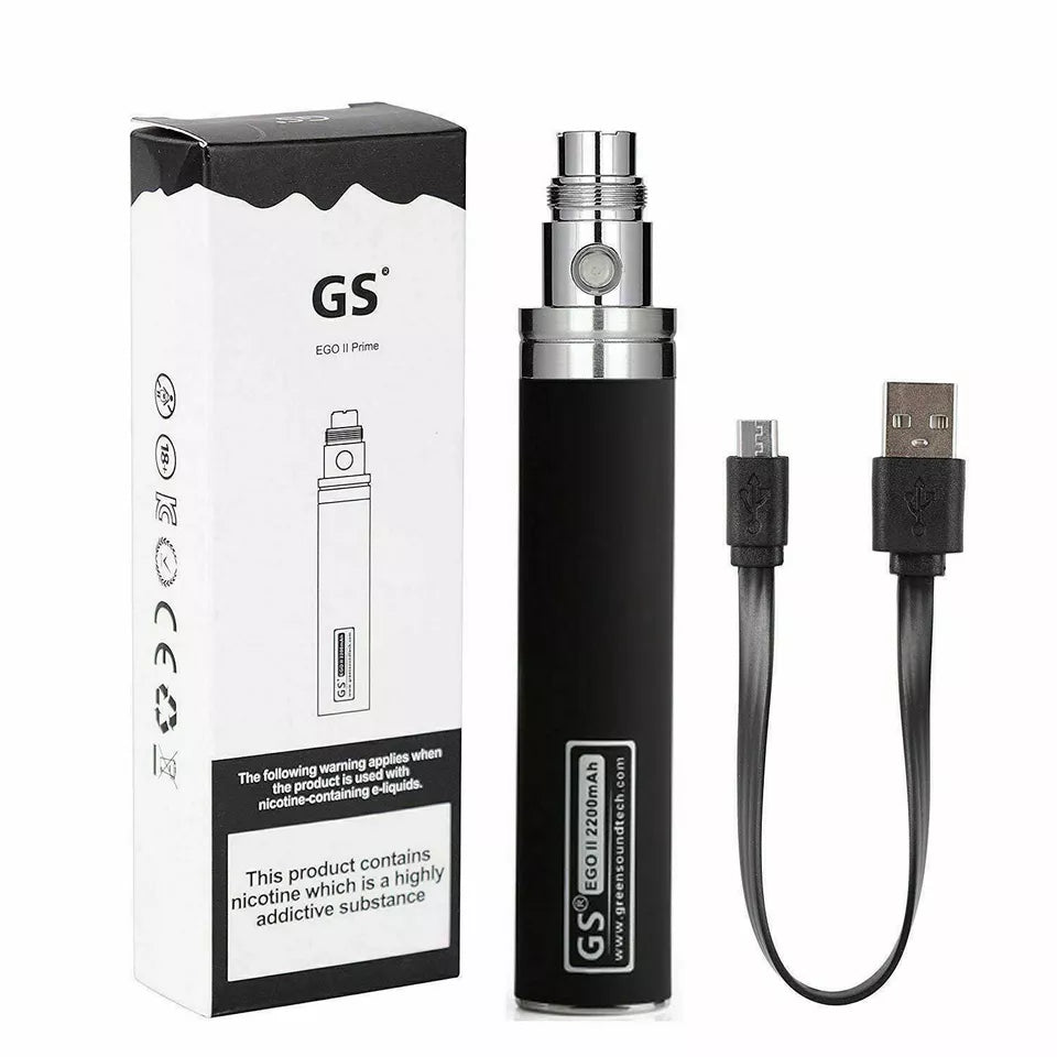 2x Pack of GS EGO 2200mAh Prime Battery Packs with Micro USB Charger (Authentic)
