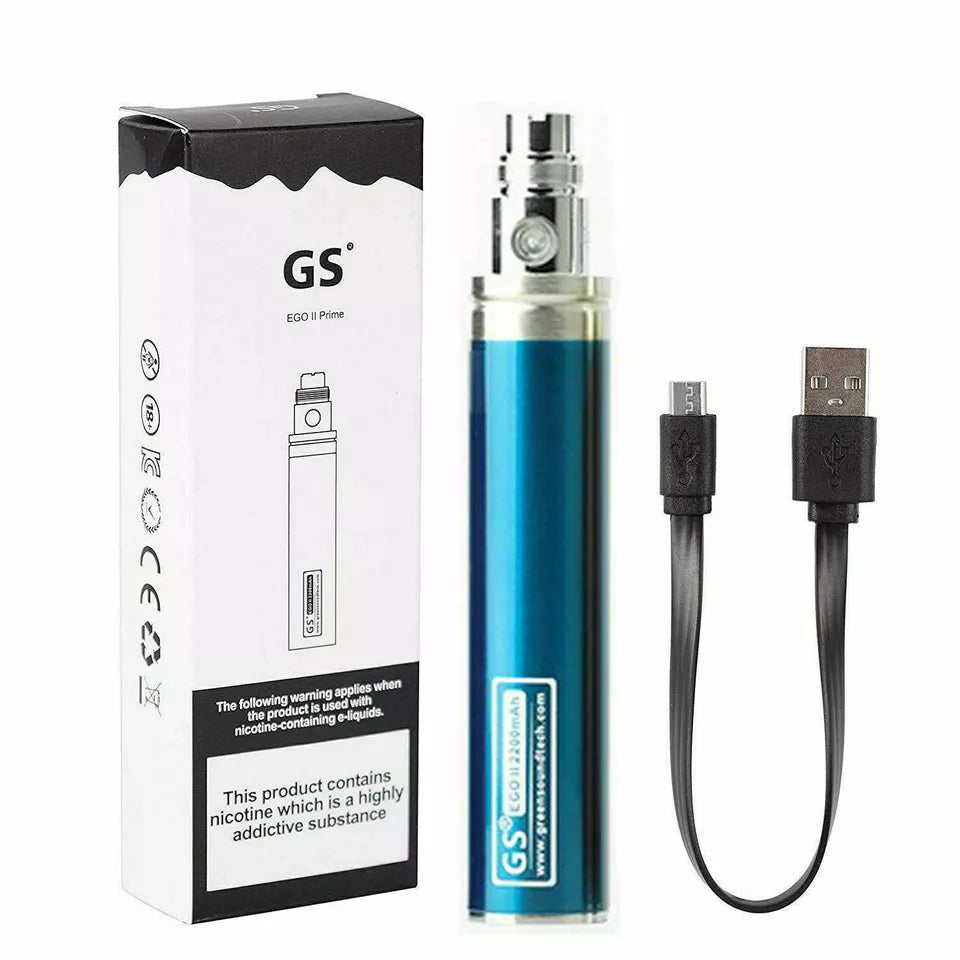 2x Pack of GS EGO 2200mAh Prime Battery Packs with Micro USB Charger (Authentic)
