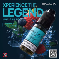 🔥 Elux Nic Salt E-Liquid Juice – 10mg / 20mg | 50VG/50PG | Premium Authentic Flavours for Refillable Vape Kits | UK Legal
