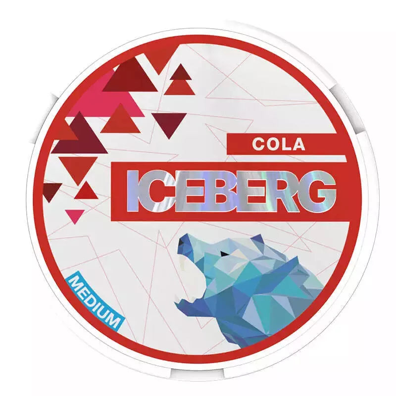 10x iCEBERG Nicopods Nicotine Pouches 22Flavours 13.8 mg Medium SNUS Pot Pack 20